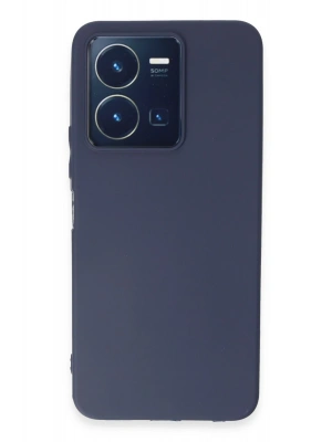 Newface Vivo Y35 Kılıf First Silikon - Lacivert