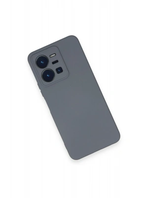 Newface Vivo Y35 Kılıf Nano içi Kadife Silikon - Gri