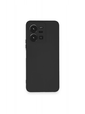 Newface Vivo Y35 Kılıf Nano içi Kadife Silikon - Siyah