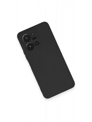 Newface Vivo Y35 Kılıf Nano içi Kadife Silikon - Siyah