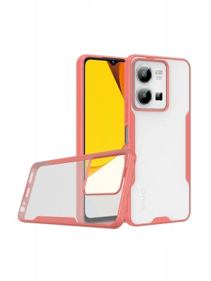 Newface Vivo Y35 Kılıf Platin Silikon - Pembe