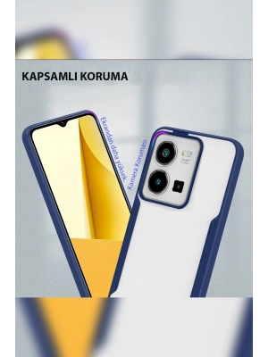 Newface Vivo Y35 Kılıf Platin Silikon - Pembe