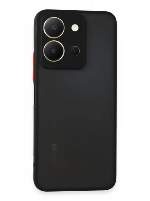 Newface Vivo Y36 Kılıf Montreal Silikon Kapak - Siyah