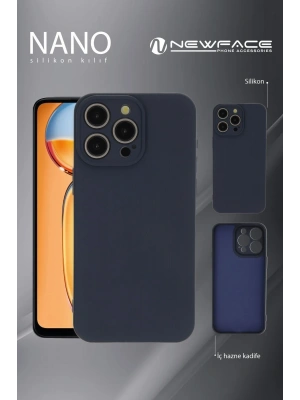 Newface Vivo Y36 Kılıf Nano içi Kadife Silikon - Siyah