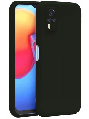 Newface Vivo Y53S Kılıf Nano içi Kadife Silikon - Siyah