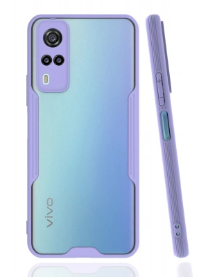 Newface Vivo Y53S Kılıf Platin Silikon - Lila