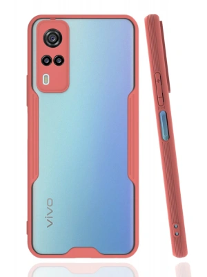 Newface Vivo Y53S Kılıf Platin Silikon - Pembe