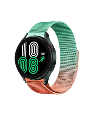 Newface Watch 20mm Metal Mıknatıslı Kordon - Turuncu-Yeşil