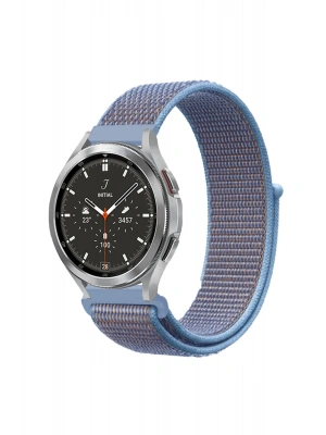 Newface Watch 22mm Hasırlı Cırtcırtlı Kordon - Mavi