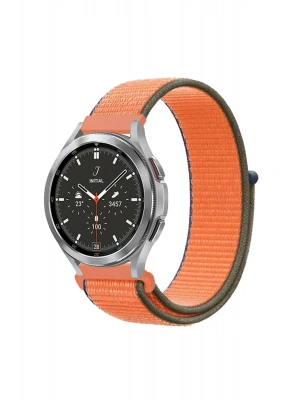 Newface Watch 22mm Hasırlı Cırtcırtlı Kordon - Turuncu