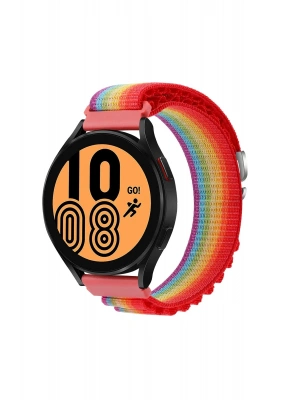 Newface Watch 22mm KR410 Kumaş Kordon - Gökkuşağı 1