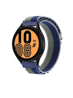 Newface Watch 22mm KR410 Kumaş Kordon - Lacivert-Yeşil