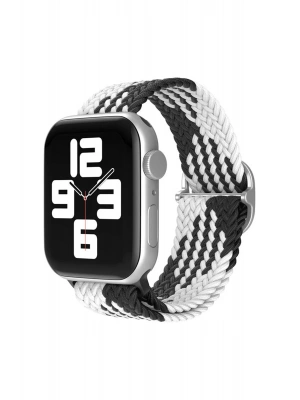 Newface Watch 22mm Star Kordon - Siyah-Beyaz