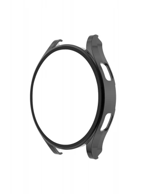 Newface Watch 5 Pro 45mm Wall Camlı Kasa Ekran Koruyucu - Siyah