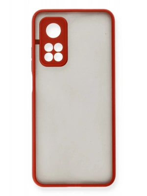 Newface Xiaomi Mi 10T Kılıf Montreal Silikon Kapak - Kırmızı