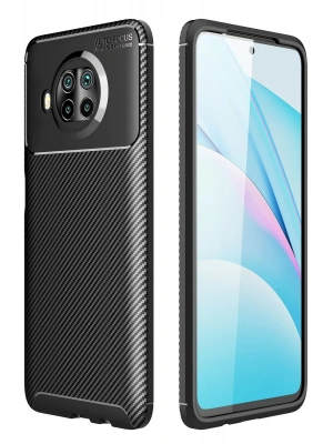 Newface Xiaomi Mi 10T Lite Kılıf Auto Focus Karbon Kapak - Siyah