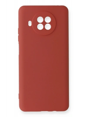 Newface Xiaomi Mi 10T Lite Kılıf Nano içi Kadife Silikon - Kiremit