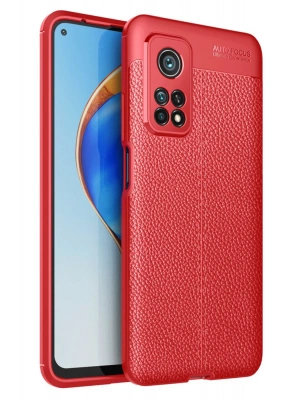 Newface Xiaomi Mi 10T Pro Kılıf Auto Focus Kapak - Kırmızı