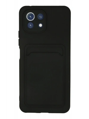 Newface Xiaomi Mi 11 Kılıf Kelvin Kartvizitli Silikon - Siyah