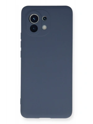 Newface Xiaomi Mi 11 Kılıf Nano içi Kadife Silikon - Gri
