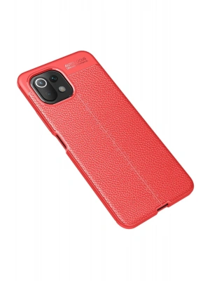 Newface Xiaomi Mİ 11 Lite Kılıf Auto Focus Kapak - Kırmızı