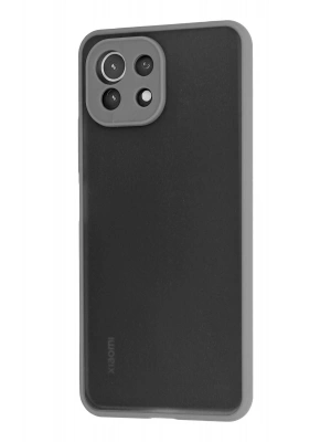 Newface Xiaomi Mİ 11 Lite Kılıf Montreal Silikon Kapak - Gri