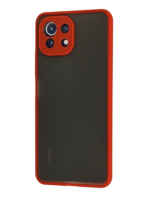 Newface Xiaomi Mİ 11 Lite Kılıf Montreal Silikon Kapak - Kırmızı