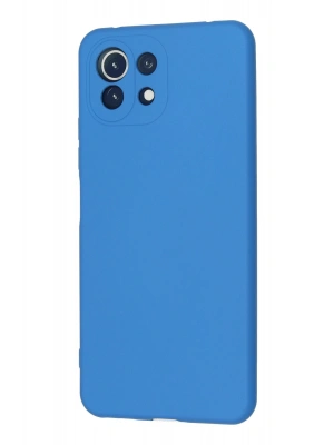 Newface Xiaomi Mİ 11 Lite Kılıf Nano içi Kadife Silikon - Mavi