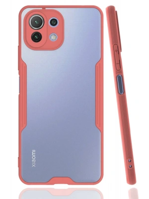 Newface Xiaomi Mİ 11 Lite Kılıf Platin Silikon - Pembe