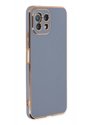 Newface Xiaomi Mİ 11 Lite Kılıf Volet Silikon - Mavi