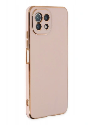 Newface Xiaomi Mİ 11 Lite Kılıf Volet Silikon - Pembe