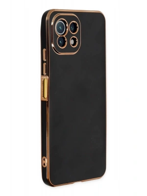 Newface Xiaomi Mİ 11 Lite Kılıf Volet Silikon - Siyah