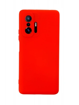Newface Xiaomi Mi 11T Pro Kılıf Nano içi Kadife Silikon - Kırmızı