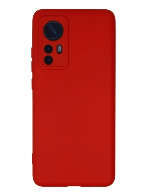 Newface Xiaomi Mi 12 Kılıf Nano içi Kadife Silikon - Kırmızı
