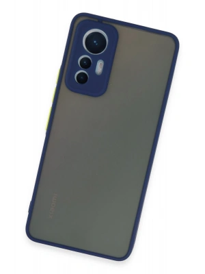 Newface Xiaomi Mi 12 Lite Kılıf Montreal Silikon Kapak - Lacivert