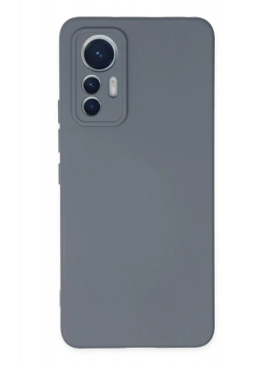 Newface Xiaomi Mi 12 Lite Kılıf Nano içi Kadife Silikon - Gri