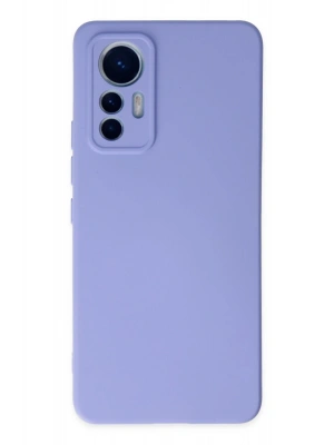 Newface Xiaomi Mi 12 Lite Kılıf Nano içi Kadife Silikon - Lila