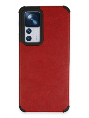 Newface Xiaomi Mi 12T Kılıf Loop Deri Silikon - Kırmızı