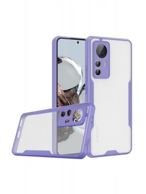 Newface Xiaomi Mi 12T Kılıf Platin Silikon - Lila