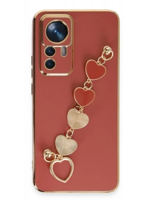 Newface Xiaomi Mi 12T Pro Kılıf Esila Silikon - Kırmızı