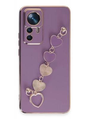 Newface Xiaomi Mi 12T Pro Kılıf Esila Silikon - Mor