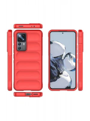 Newface Xiaomi Mi 12T Pro Kılıf Optimum Silikon - Kırmızı