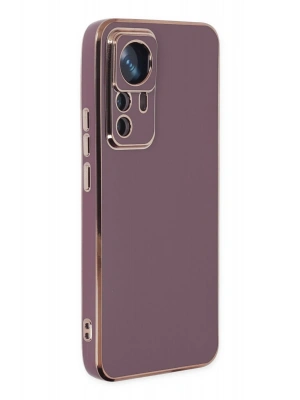 Newface Xiaomi Mi 12T Pro Kılıf Volet Silikon - Mor