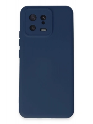Newface Xiaomi Mi 13 Kılıf Nano içi Kadife Silikon - Lacivert