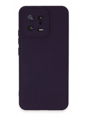 Newface Xiaomi Mi 13 Kılıf Nano içi Kadife Silikon - Mor