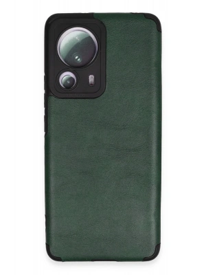 Newface Xiaomi Mi 13 Lite Kılıf Loop Deri Silikon - Yeşil