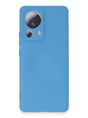 Newface Xiaomi Mi 13 Lite Kılıf Nano içi Kadife Silikon - Mavi