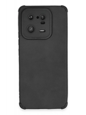 Newface Xiaomi Mi 13 Pro Kılıf Loop Deri Silikon - Siyah