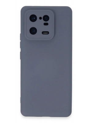 Newface Xiaomi Mi 13 Pro Kılıf Nano içi Kadife Silikon - Gri