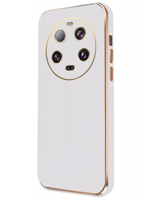 Newface Xiaomi Mi 14 Ultra Kılıf Volet Silikon - Beyaz